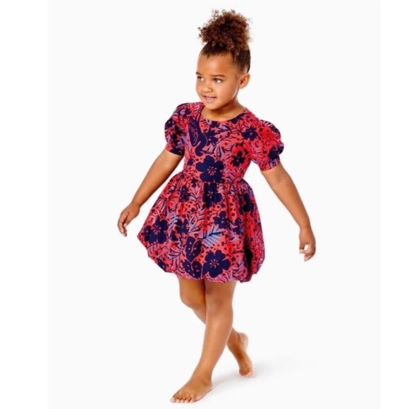 Lilly Pulitzer Other - Lilly Pulitzer | Floral Moiraine Dress in Ruby Red Heron| 4T